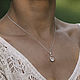 Серебряная подвеска Капля с горным хрусталем. Колье. Jam Jewelry. Ярмарка Мастеров.  Фото №5