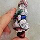 Брошь из полимерной глины БЕЛАЯ ЗИМНЯЯ КОШКА. Брошь-булавка. АРТ_БАРСУК. Ярмарка Мастеров.  Фото №5