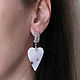 Order Opal earrings, heart earrings, opal earrings in silver. Irina Moro. Livemaster. . Earrings Фото №3