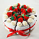 Cake from felt ' Chocolate with strawberries'. Doll food. Lovsky's Hand Craft. Online shopping on My Livemaster.  Фото №2