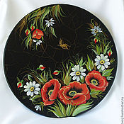 Для дома и интерьера handmade. Livemaster - original item The tray is round, rotating, painted 