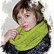 вариант в зеленом цвете с разноцветным бисером.