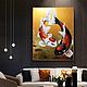 Картина маслом Карпы кои Современные картины Картины с рыбками. Картины. Картины маслом на заказ Современные❤. Интернет-магазин Ярмарка Мастеров.  Фото №2