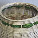 The storage basket is 'Barrel', woven from willow twigs. Basket. Elena Shitova - basket weaving. My Livemaster. Фото №5