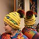 Шапка бини "КАМУШКИ» с помпоном жёлтая. Шапки. Анна Лесникова      Les accessoires. Интернет-магазин Ярмарка Мастеров.  Фото №2