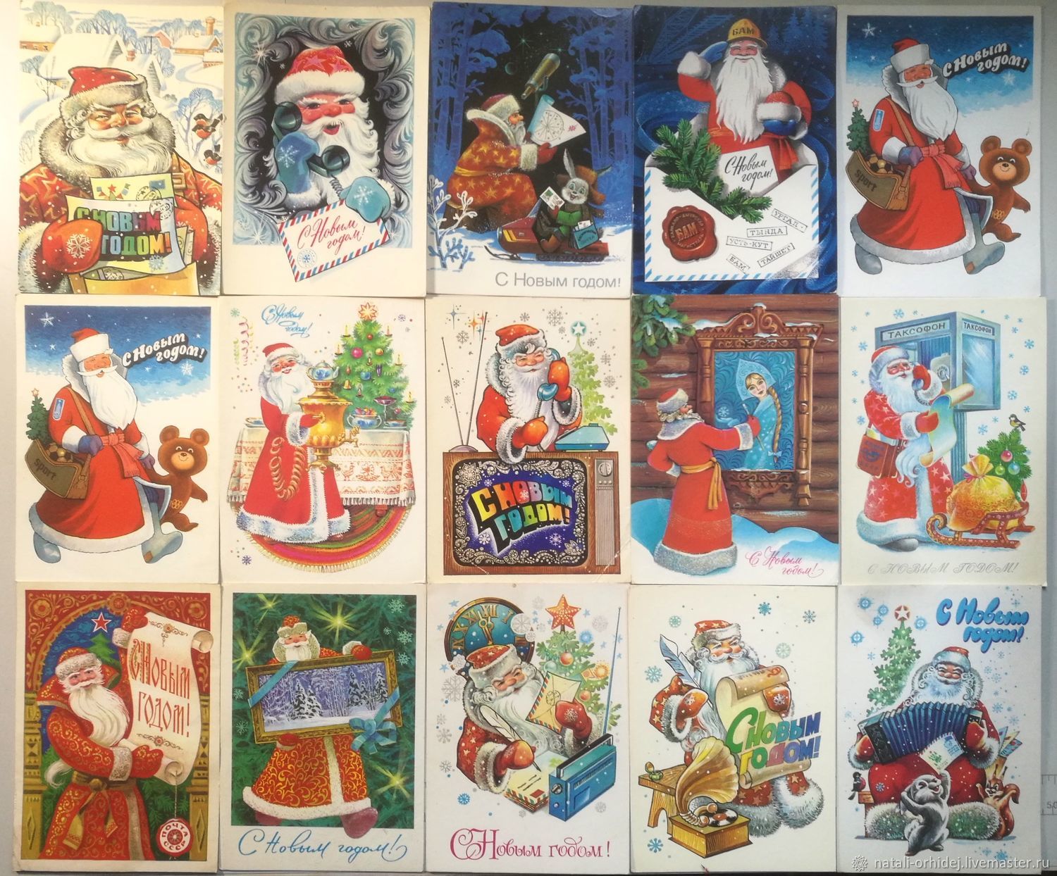 Ретро открытки с новым годом (66 фото)