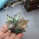 Brooch Maple leaf made of polymer clay. Brooches. AnnaMalnaya. My Livemaster. Фото №5