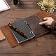 A notebook on a leather magnet. Notebook. KullikovCraft. Online shopping on My Livemaster.  Фото №2