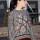 Свитер «Крестики-нолики». Свитеры. Nataly-knit4you. Интернет-магазин Ярмарка Мастеров.  Фото №2