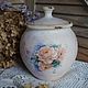 Order 'Gentle roses'-Ceramic pot for food. Hundred centuries. Livemaster. . Jars Фото №3