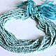 Ларимар 3мм нить 32см. Бусины. Beads. Ярмарка Мастеров.  Фото №4