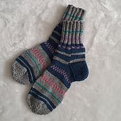 Аксессуары handmade. Livemaster - original item Knitted socks Funny guys 1. Handmade.