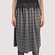 Grey plaid skirt office classic with lurex. Skirts. Yana Levashova Fashion. Online shopping on My Livemaster.  Фото №2