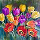  Oil painting ' Tulips», Pictures, Moscow,  Фото №1