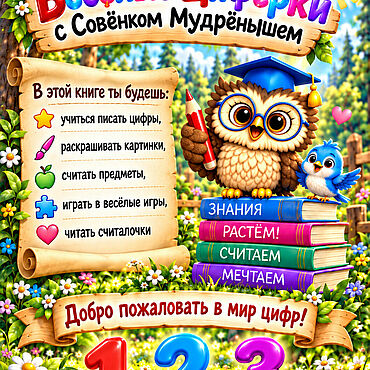Материалы для творчества ручной работы. Ярмарка Мастеров - ручная работа Веселые циферки. Handmade.