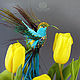 Brooch-bird 'Tropical hummingbird'. Brooches. Tatyana's day (tataday). My Livemaster. Фото №6