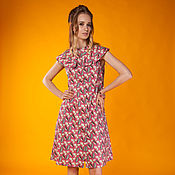 Одежда handmade. Livemaster - original item A-line dress in the style of the 60`s 