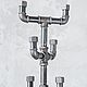 Floor hanger made of VGP pipes in the Loft style 'Vevis'. Hanger. Custom furniture making U.LOFT. My Livemaster. Фото №5
