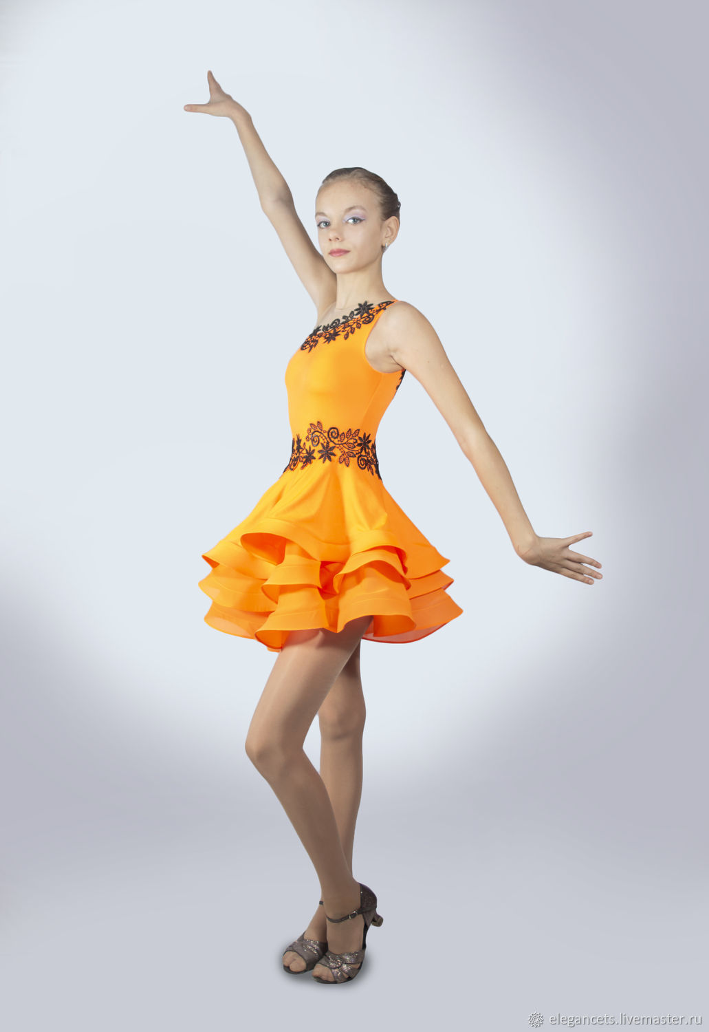 Платье для бальных танцев латина ю1