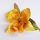 Yellow Lily, Brooches, Moscow,  Фото №1