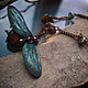 Boho-suspension with quartz 'Midday moth of August'. Pendants. legendavincento. Online shopping on My Livemaster.  Фото №2