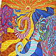 Платок батик "Индия". Платки. Татьяна Султанова  Batik and Felt. Ярмарка Мастеров.  Фото №4