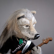 Куклы и игрушки handmade. Livemaster - original item Wolf rock musician. Handmade.