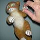Валяная из шерсти игрушка. Котенок Рыжик. Войлочная игрушка. Нина felt (Антистрессовые игрушки). Ярмарка Мастеров.  Фото №6