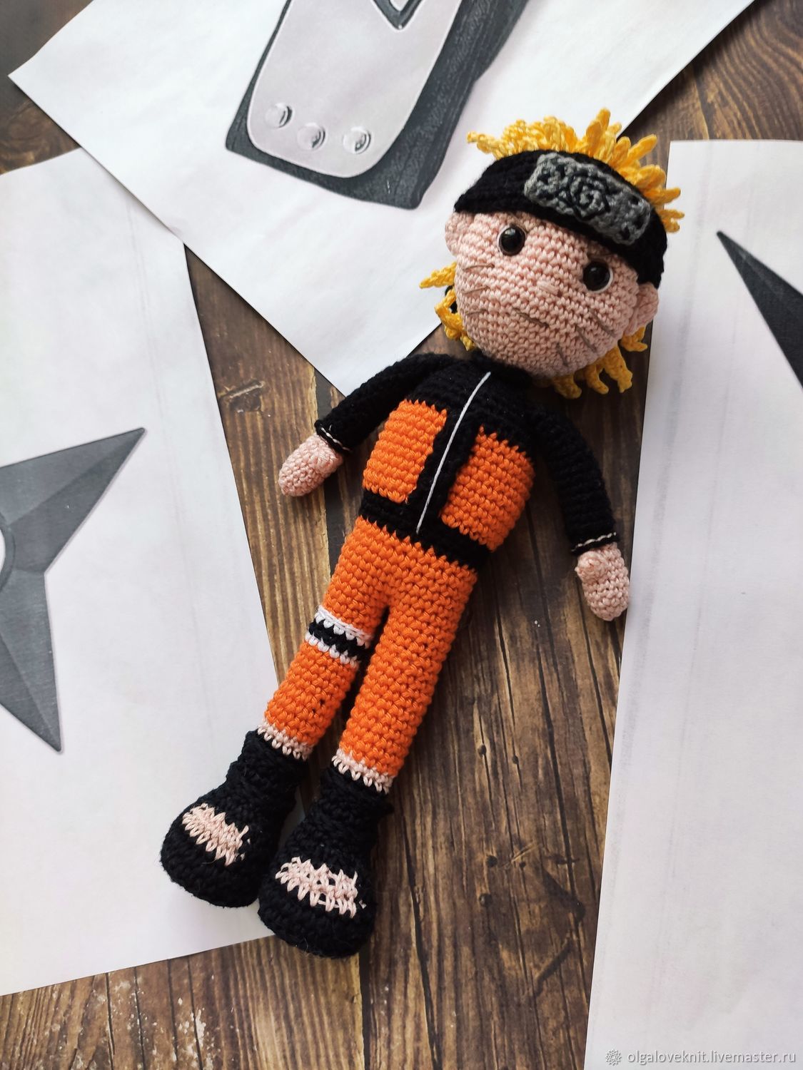 Наруто крючком Мастер класс, Наруто кукла амигуруми, Crochet Naruto