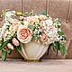 Заказать Букет цветов в вазе "Агнесс". VIVA-FLORA от Оксаны Миткевич. Ярмарка Мастеров. . Композиции Фото №3