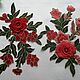  Аппликация вышитая с люрексом и бусинами 4 цвета. Аппликации. 'Вдохновение для рукодельницы'. Интернет-магазин Ярмарка Мастеров.  Фото №2