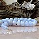 Blue agate beads, Necklace, Odessa,  Фото №1
