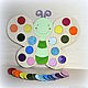 Tactile plates 'Butterfly'. 16 pairs. Educational game. Play sets. dirigible. My Livemaster. Фото №5