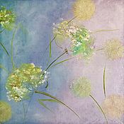 Картины и панно handmade. Livemaster - original item Oil painting Dandelions. Picture with delicate dandelions.. Handmade.