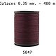 Нить для кожи круглая вощеная, полистер Galaces 047 толщина 0.35 mm, Нитки, Белгород,  Фото №1