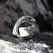 Cufflinks "Dragon" from silver 925