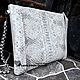 Клатч из натуральной кожи питона "Clare light". Клатчи. Nata_l_y (lovefromocean). Ярмарка Мастеров.  Фото №4