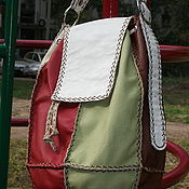 Author's leather bag Viola, handmade