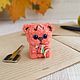 Миниатюрная вязаная игрушка белый котик, рыжий кот. Амигуруми куклы и игрушки. Лёлики. Броши из шерсти Ольги Деркун. Ярмарка Мастеров.  Фото №5