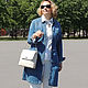  Women's Leather White Ariel Mod Backpack Bag. CP53-741. Backpacks. Natalia Kalinovskaya. My Livemaster. Фото №4