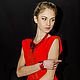 Yin Yang Leather Jewelry (Red). Leather decoration. Jewelry Sets. okuznecova. Online shopping on My Livemaster.  Фото №2