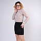 Skirt black mini wool trim rhinestones sequins size 46, Skirts, Novosibirsk,  Фото №1