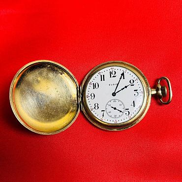 Винтаж: Винтажные карманные часы Elgin Watch&Co. 3-х крышечные часы.. . Винтаж ручной работы - Ярмарка Мастеров Винтаж ручной работы. Ярмарка Мастеров - ручная работа Винтаж: Винтажные карманные часы Elgin Watch&Co. 3-х крышечные часы.. Handmade.