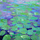 Painting 'Pond with water lilies' oil on canvas 50h50 cm. Pictures. vestnikova. My Livemaster. Фото №6