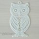 Order owls-devushki. Lace. Owl lace. Svetlana Happy Embroidery. Livemaster. . Figurine Фото №3