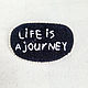 Копия товара Брошь вышивка "Life is a journey", Брошь-булавка, Санкт-Петербург,  Фото №1