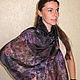 scarf batik 'Inky Paisley'. Scarves. Handpainted silk by Ludmila Kuchina. Online shopping on My Livemaster.  Фото №2