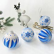 Сувениры и подарки handmade. Livemaster - original item Christmas decorations: Balls of beads Metelitsa.. Handmade.
