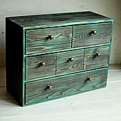 Для дома и интерьера handmade. Livemaster - original item Commode 42x32x18sm "Turquoise". Handmade.