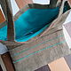 Eco-bag-shopper from nettle of a natural shade. Shopper. esterella. My Livemaster. Фото №4